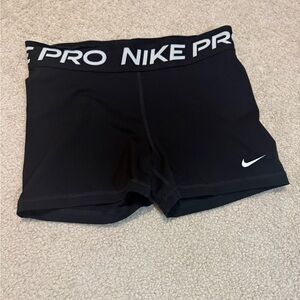 Nike Pro Black Shorts Women’s Size Medium. Good Condition.